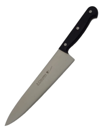 3 Claveles Cuchillo Uniblock Acero Inox 25cm Cocinero 1162 0