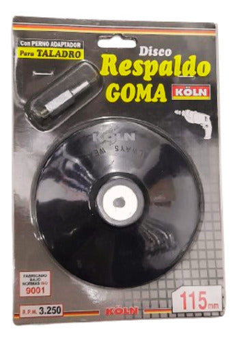 Disco Respaldo De Goma Para Taladros 115mm 0