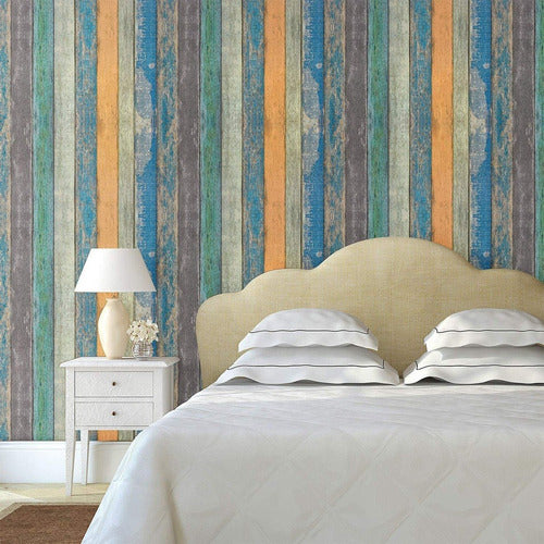 Iluminarás Adhesive Paper Painted Wood Decorative Wallpaper 3