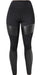 Maleiva Black Lycra Leggings with Bengalina Patches 3