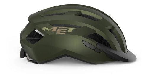 MET Allroad Helmet with Visor and Rear Light - MTB Road Cycling 25