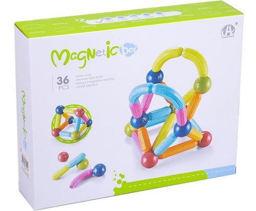 Magnetic Bars and Balls Building Set 0