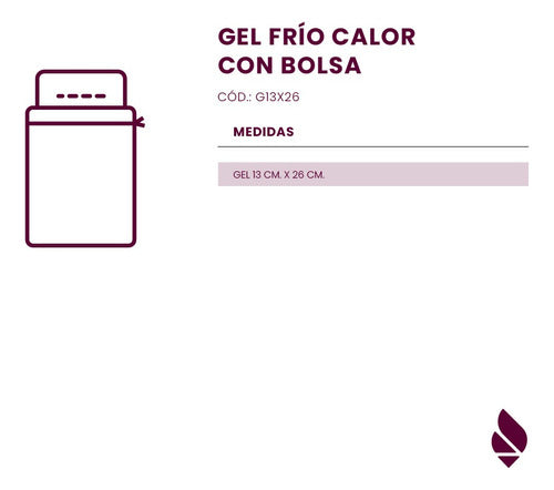 Almohadilla Gel Frio Calor Inflamación Columna Grande 13*26 2