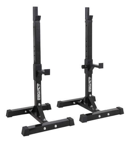 Rack Sentadillas Soporte Gym Pecho Squat Hombros Regulable 0