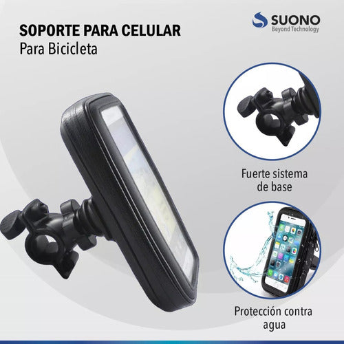 Soporte Celular Moto Bicicleta Touch Impermeable Lluvia 6