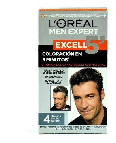 L'Oréal Paris Excell 4 Medium Natural Brown Hair Color 0