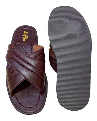 Sufflé Ojotas Chinelas Cruzadas Hombre Varon 2