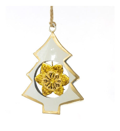 Casa Ekdahl Vintage Style Christmas Ornament Beige And Gold | Pine 0