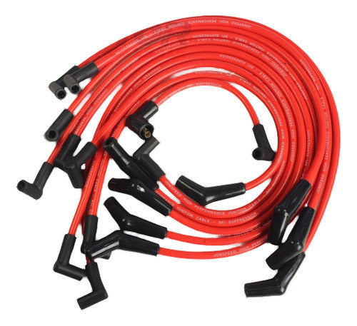 JDMSPEED Red Racing Spark Plug Wires Set 10.5mm 0