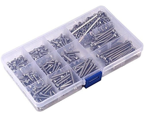 Yosoo 440 Pcs M3 Stainless Steel Hexagon Head Cap Screw Nut Kit 0