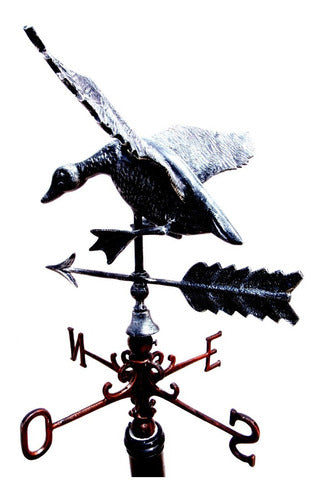 VIKINGOS HERRAJES Flying Duck Aluminum Weathervane 1