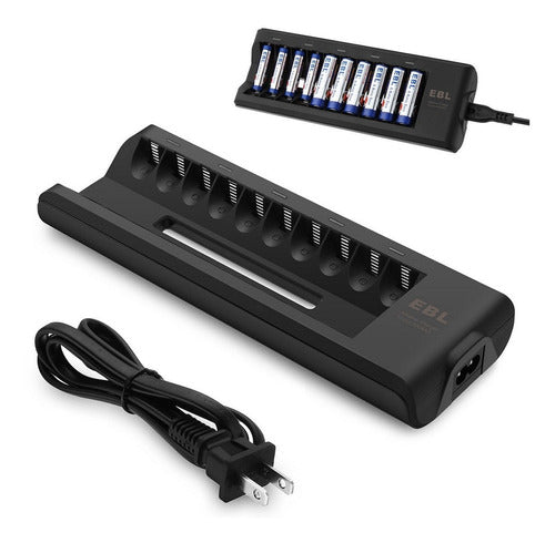 EBL 10-Slot AA AAA Alkaline Battery Charger 0