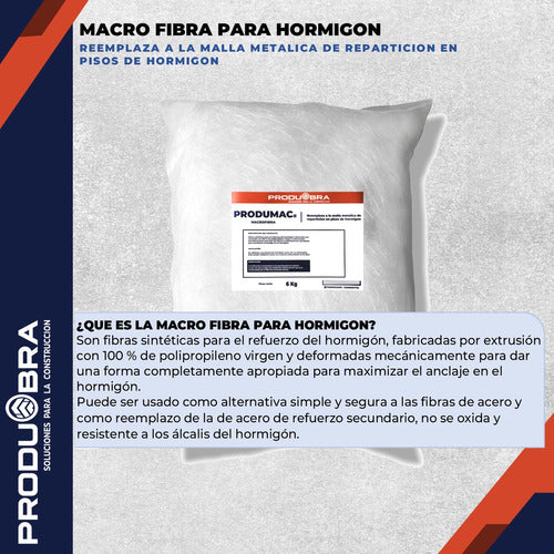 Macrofibra Produmac Bsa X 6kg - Replaces Metallic Mesh 1