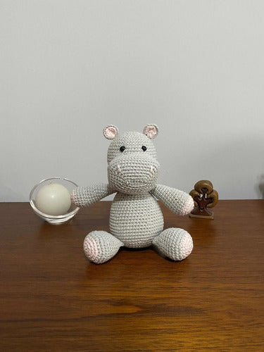 Pequemau Hipopótamo Amigurumi Tejido A Crochet 1