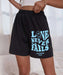 Qaligo Short Bermuda Larga Unisex Love Never Fails Urban Aesthetic 0