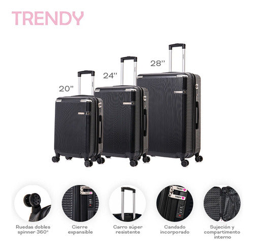 Small 20-Inch Cabin Travel Tech Suitcase with 360° Spinner Handle - Premium Travel by Happy Buy 8