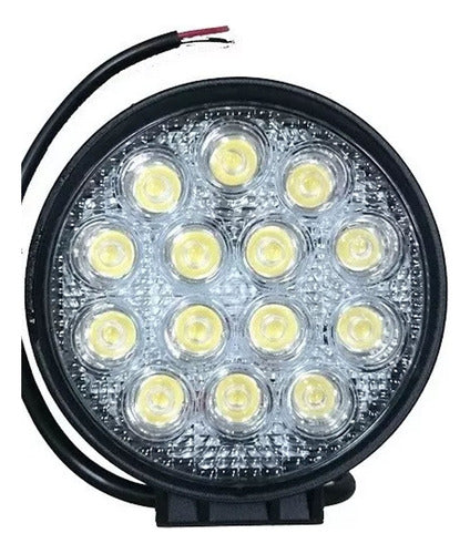 Avant Guiral Motos Faro Auxiliar Led Proyector Spot Luxled 14 Led 9v 42w 1