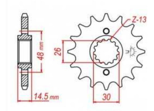 Honda Piñon CB750/VF750/CB900/CB1000/CBR1000/VF1000/CB1100 1