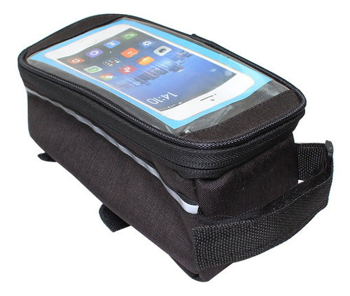 Bolso Estuche Porta Celular Bicicleta Negro 1