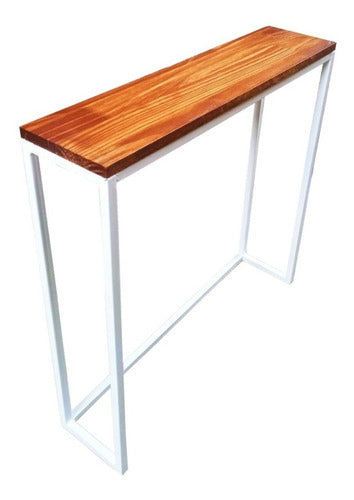 Modern Wooden and Iron Console Table Dressoir for Entryway 1
