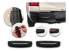 Kenny Hilux 2020 Rear Bumper Protection Tacos - Black X2 2