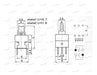 ELUMILED 5 Push Switches With Retention 2 Inverters 8x8mm 1