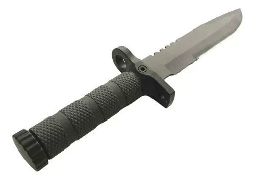 Tactical Survival Knife with Flint Compass Hard Case 1