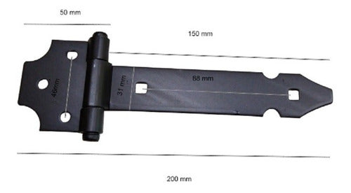 Corvex Bisagra Colonial P/atornillar C151 - 15 Cm Pack X6 1