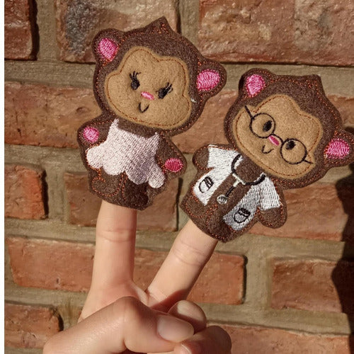 Goodies.Baires Finger Puppets 5 Monkeys - Song. With Mom and Dad 3