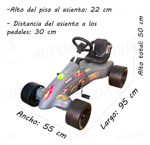 MIPONG® Karting A Pedal Auto Coche Formula 1 Rodacross 1