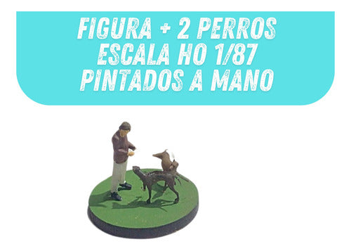 Ferromodelistas Perros Ho 1/87 Figura Ferromodelismo Adorno Maqueta Perro 1