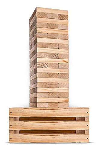 Giant Tower Game | 60 Grandes Bloques Con Caja De Almacenami 0