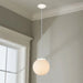 Modern Hanging Globe Pendant Lamp LED Compatible 1 Light Small 10