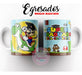 Plantillas Egresados Egresaditos Tazas Diseño Sublimar Mario 7