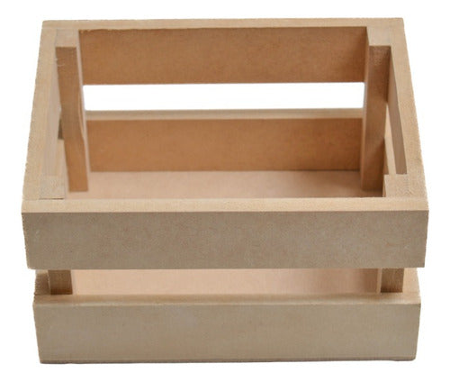 Magna Store Set X3 Cajon Canasto Verdulero Madera Pintar 40x30x20cm 2