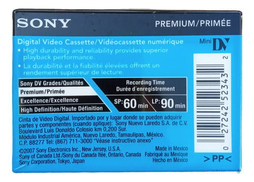 Sony 3 Casette DVC 60m 1