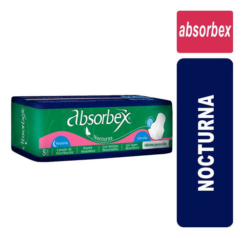 Absorbex Absorbent Classic Night Diapers - Pack of 8 0