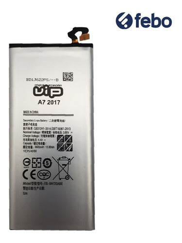 Batería Vip Para Samsung A7 2017 3600mah Gtía 6 Meses 1