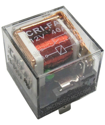 Transparent 12V LED Competition Relay Fueltech 40A 0