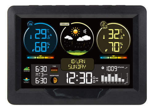 Relógio Meteorológico Relógio Interno Weather With Station 4
