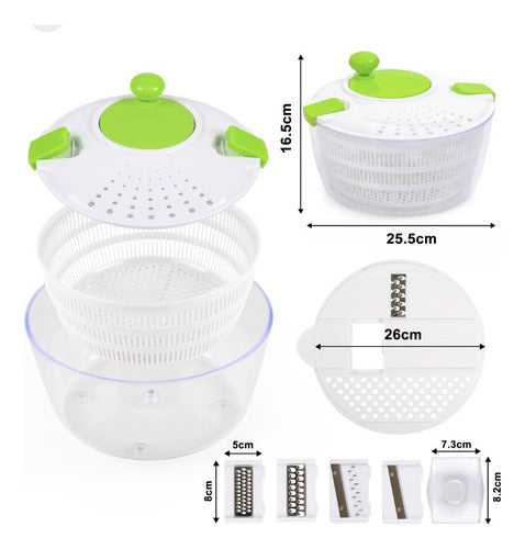 Jiayin Manual Salad Spinner and Mini Food Processor 1