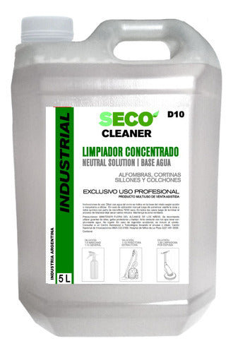 SECO CLEANER Dry Cleaner 5 L for Upholstery, Sofas, Mattresses, and Chairs 0