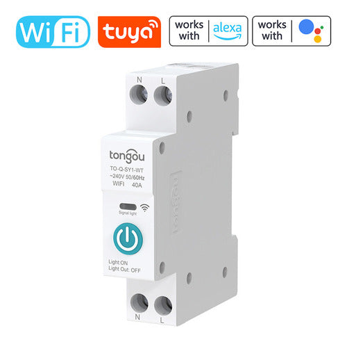 Disjuntor Inteligente Sem Fio Tuya Com Wifi 1