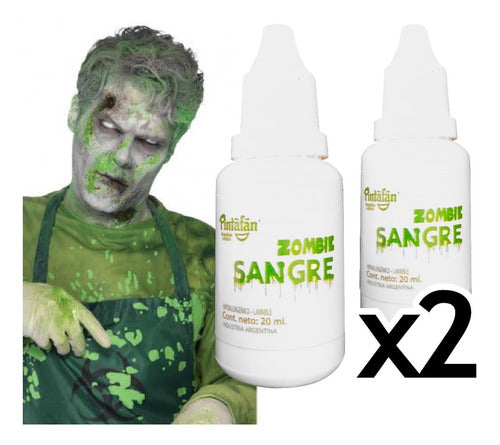 Pintafan Sangre Fx Falsa Verde Para Zombies Efectos Especiales 0