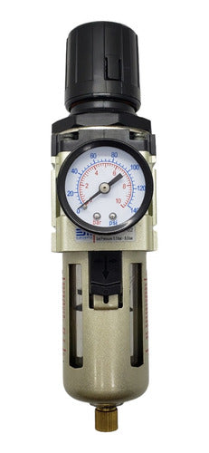 Pressure Regulating Filter with Pressure Gauge and Metal Protection 0