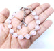 Natural Stone Bracelet 100% Natural - Rose Quartz and Steel 1