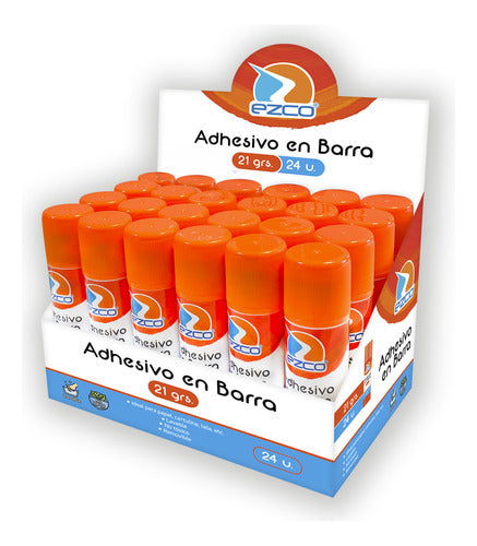 Adhesivo Barra Ezco Display X24 Barras De 21 Gramos 0