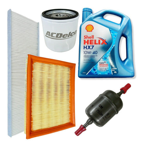 GM Shell Helix Semi-Synthetic + Corsa Classic Agile Filter Kit 0