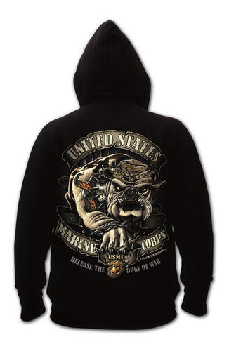 Fox Canguro Jogging Sudadera C/ Capucha Abrigo Us Marine Corps 1