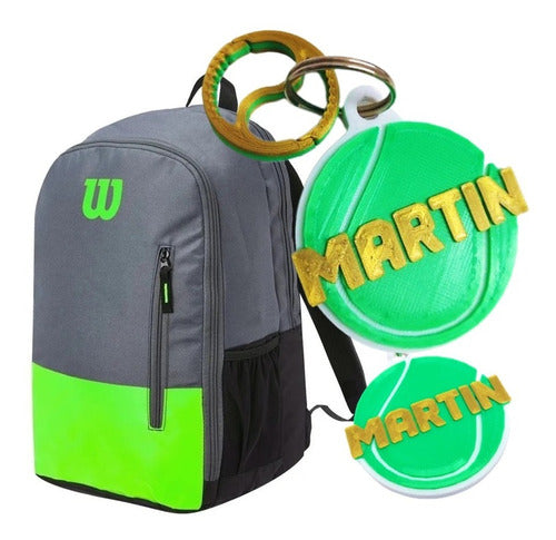 Tag Identificador Mochila Bolso Deportivo Tenis Llavero 3d 0